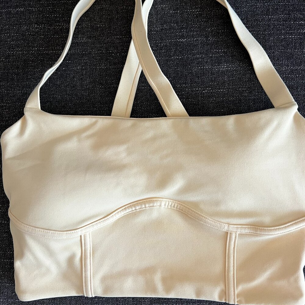 PopFlex Daphne corset crop top - Buttercream SMALL